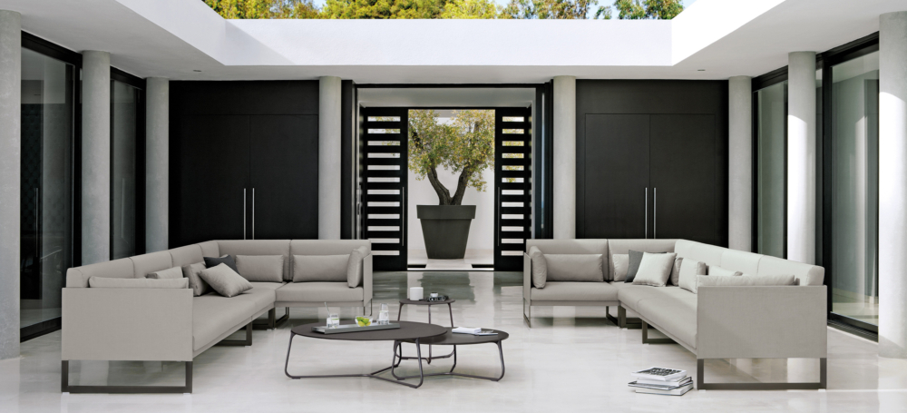 Juliettes Interiors Contemporary Outdoor Corner Sofas