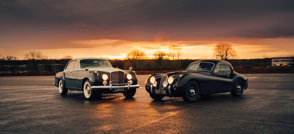 BENTLEY S3 AND JAGUAR XK BY LUNAZ