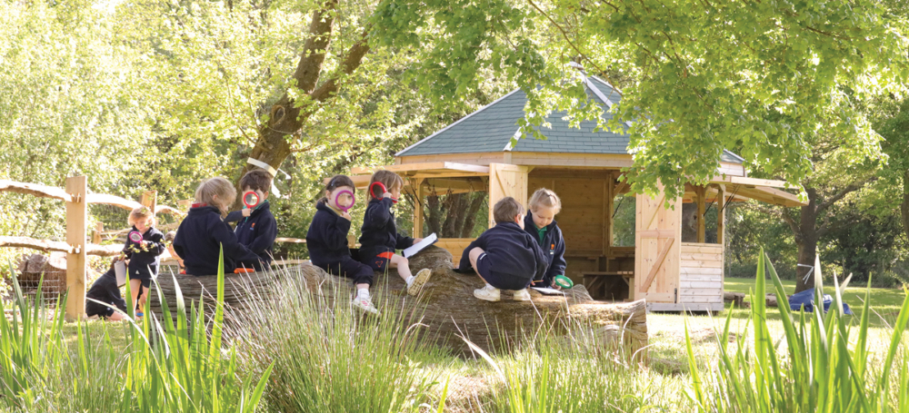 The outdoor classroom Reception Forest School Lesson