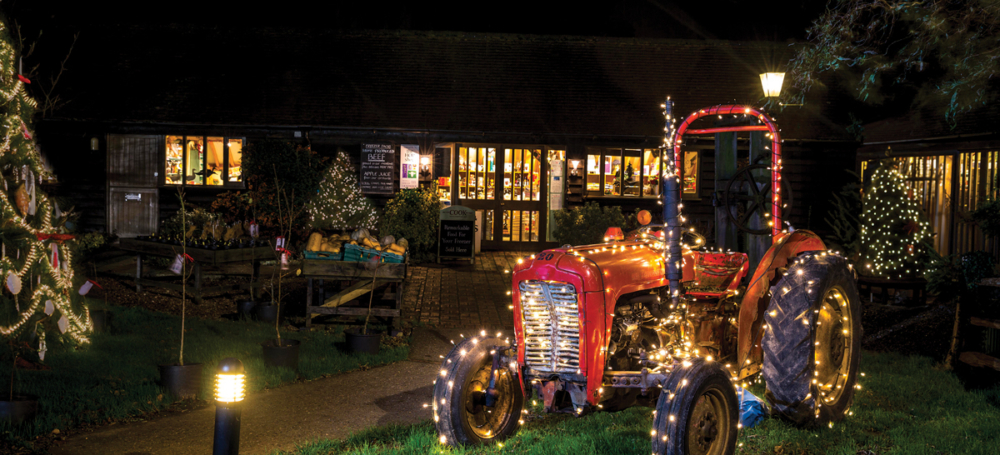 Christmas tractor